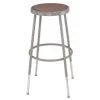 National Public Seating® Round Adjustable Height Stool With Hardboard Seat 25-33