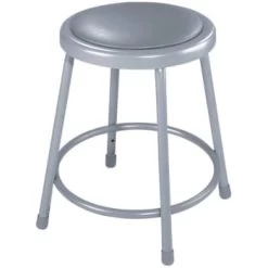 National Public Seating® Round 24 Vinyl Padded Stool