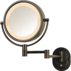 Jerdon 8 Wall Mounted Bronze Lighted Case Of 4