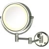 Jerdon 8.5 Wall Mounted Direct Wire Mirror Chrome Lighted Case Of 4