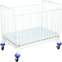 L.a. Baby Folding Crib Metal