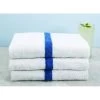 GENERIC Pool Towel White With Blue Center Stripe 22x44 Inch Package Of 12