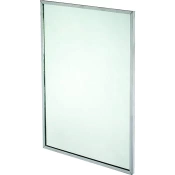 Bobrick® 24 X 30 In Stainless Steel Framed Mirror