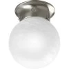 Progress Lighting® 6 In. 1-Light Incandescent Flush Mount Light (Brushed Nickel)