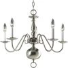Progress Lighting® Americana 18 In. 5-Light Indoor Chandelier (B. Nickel)